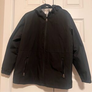 Weatherproof Black Mesh-Lined Rain Coat